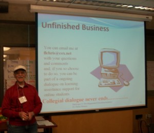 photo of Frank Christ presenting at confenrence