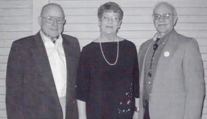 photo of Karen Smith with Gene Kerstiens and Frank Christ