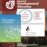 Collage of photos of covers of journals: JDE, TLAR, and JCRL