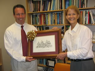 photo of Cindy Peterson with Nathan Bond