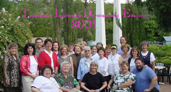 photo of Cindy Peterson and TIDE 2001 participnts