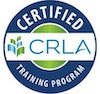 Image of the CRLA pin for certified tutors