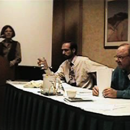 photo of Gwyn Enright ntroducing mentors reactions