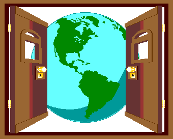 Image of Winter Institute Logo - two doorsopen to the world